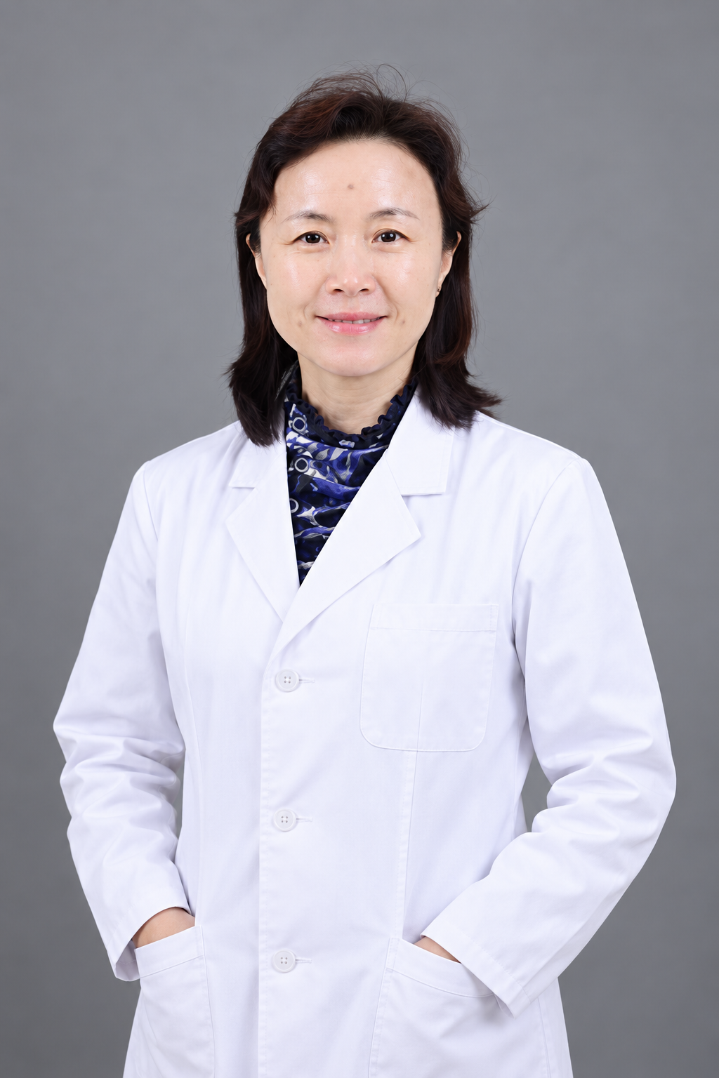 Prof. Zhu · AI-assisted portrait